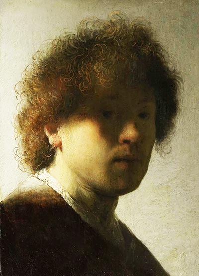 Рембрандт ван Рейн. Автопортрет в молодости