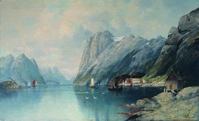 Л.Ф. Лагорио. Фьорд в Норвегии.