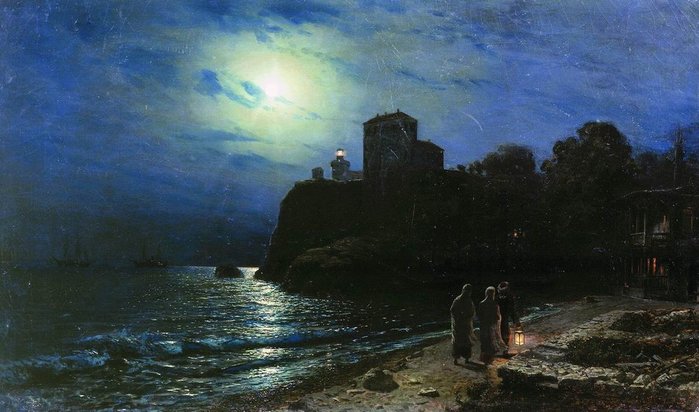 Л. Лагорио. Лунная ночь на море.