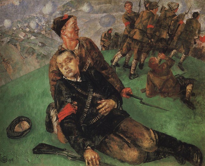 Смерть комиссара. 1927, Петров-Водкин