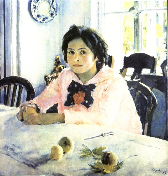 "Девочка с персиками".1887 год. Третьяковская галерея.