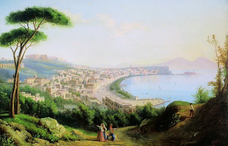 Вид на Неаполь с дороги в Позилиппо. 1829