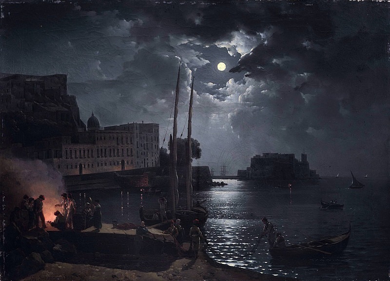 Лунная ночь в Неаполе 1828
