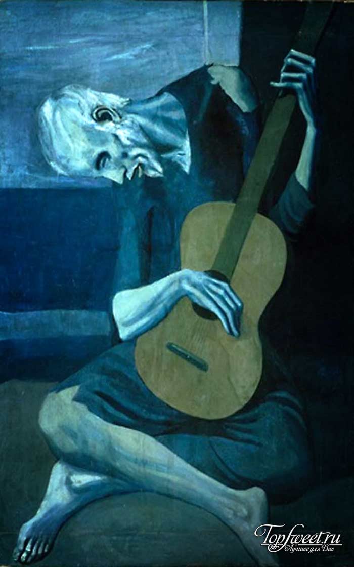 Старый гитарист. ТОП-10 Самые известные картины Пабло Пикассо