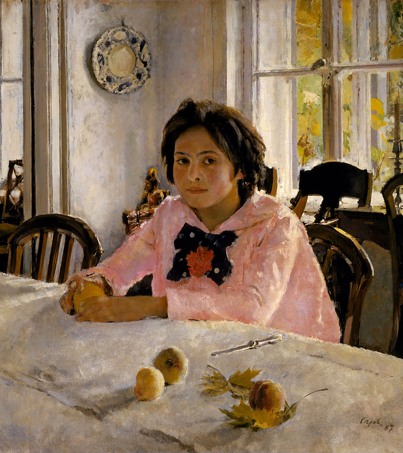 Валентин Серов, "Девочка с персиками", 1887