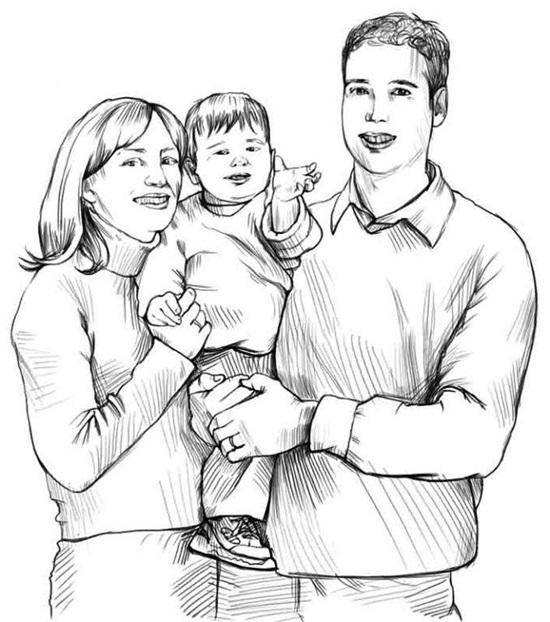 Как нарисовать семью