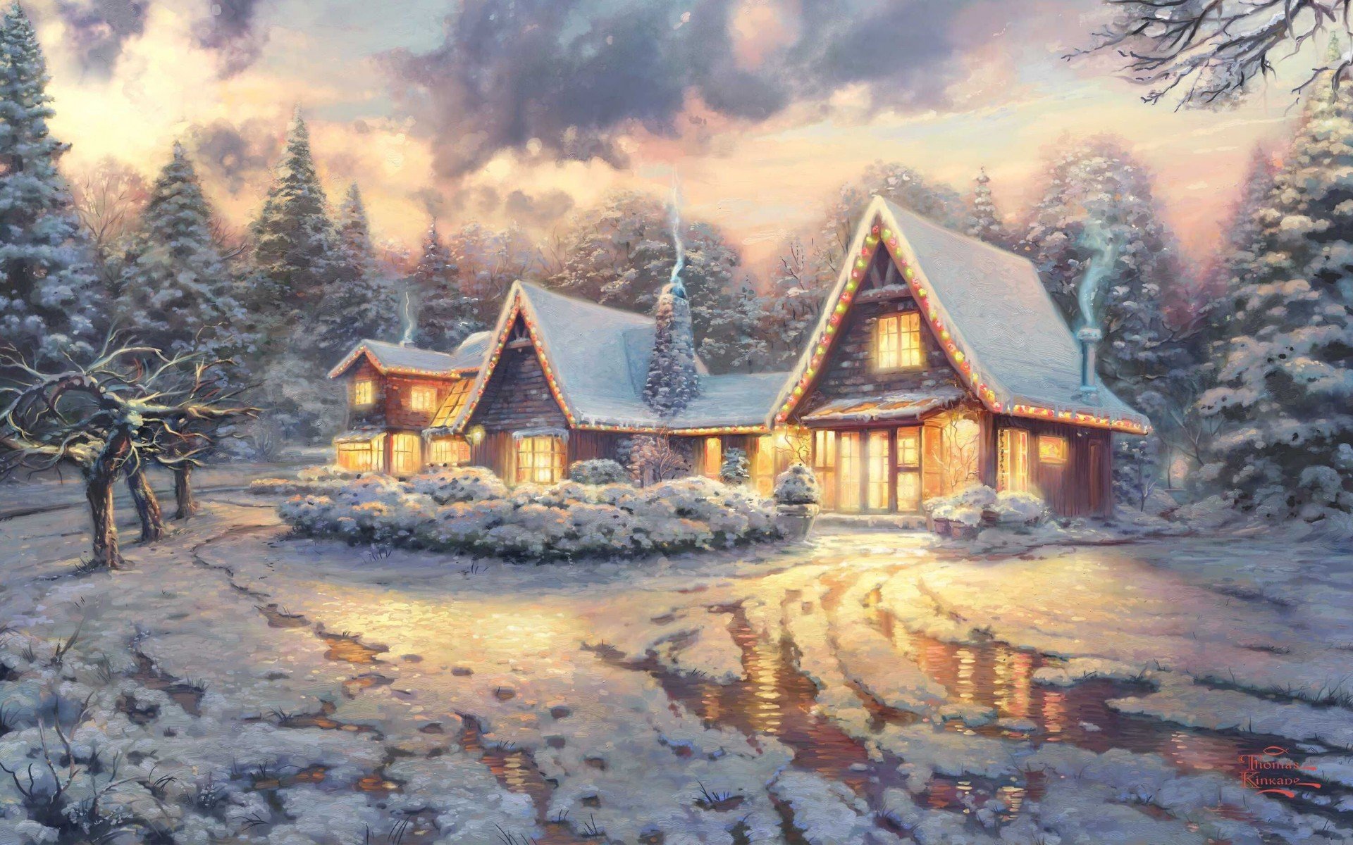 зима, art, одноименный, cottage