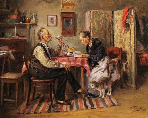 Маковский В.Е Утренний чай, 1891 900 х 714