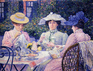 -tea-in-the-garden-1901 Theo van Rysselberghe