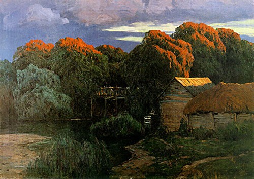 Закат. мельница. 1906 г.