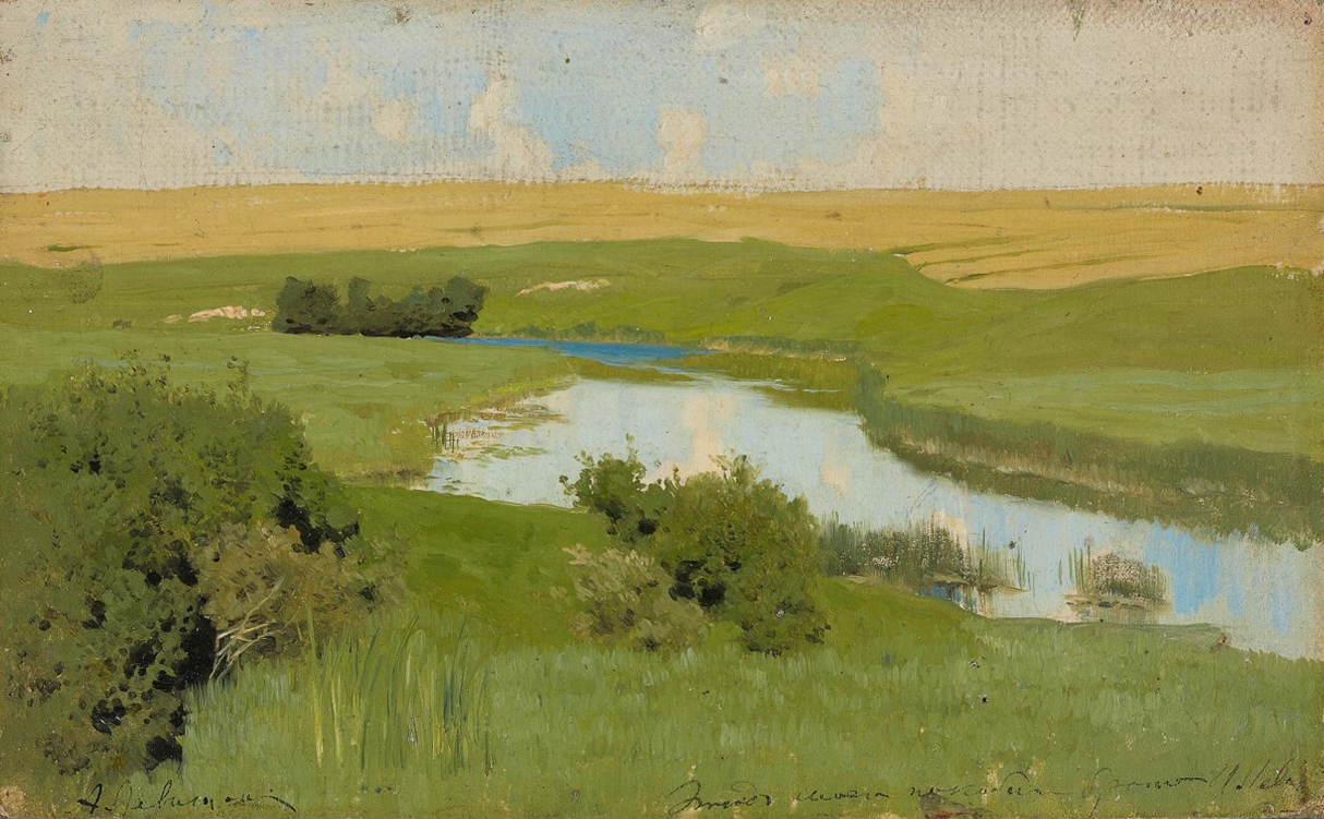 И.И. Левитан. Река Истра. 1885. Этюд