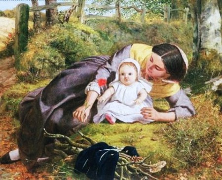Frederick Richard Pickersgill, Mother and Child with a Poppy