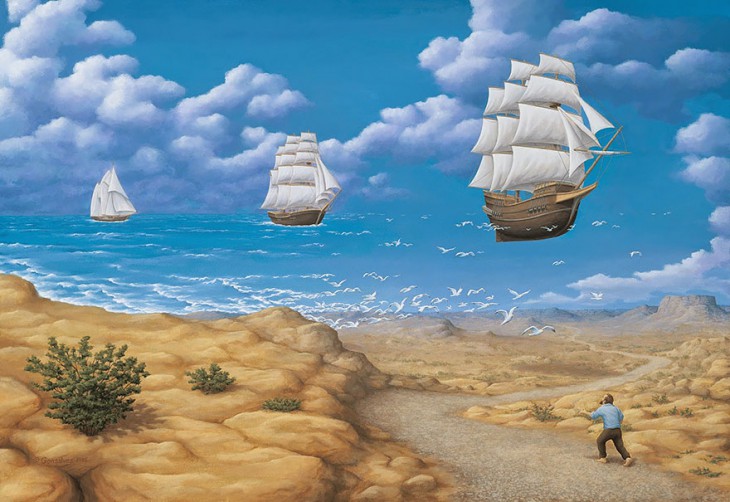 25 крышесносных картин иллюзий Роберта Гонсалеса
