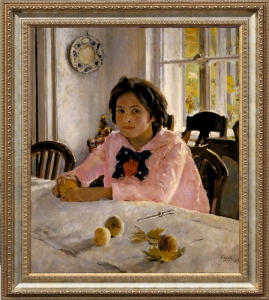 Репродукции. Valentin Serov Девочка с персиками. Портрет В.С. Мамонтовой