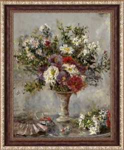 Репродукции. Eduardo Leon Garrido (1856–1906) Bouquet of Flowers in a Vase