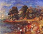 Ренуар Пляж в Порни 1892г
