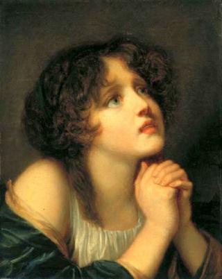 Жан-Батист Грез Портрет молодой женщины