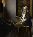 Живопись | Ян Вермеер | Женщина, держащая весы, 1663