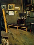 Живопись | Фредерик Базиль | Studio of the Rue Visconti, 1867