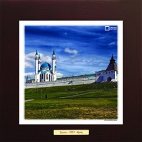 Казанский Кремль картина сувенир 28х28 см