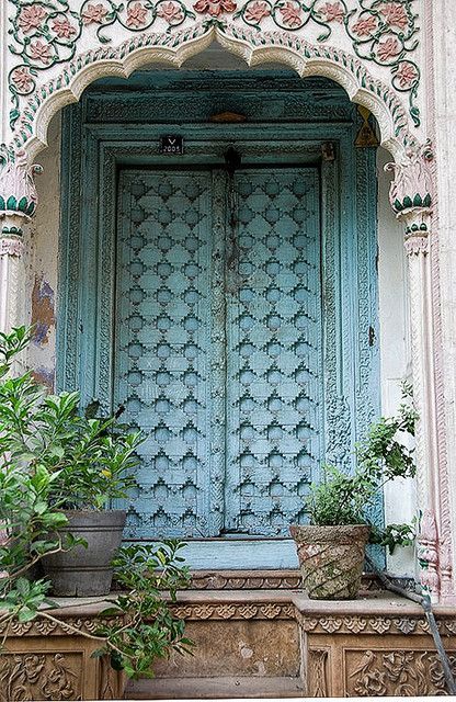 Carved Indian door