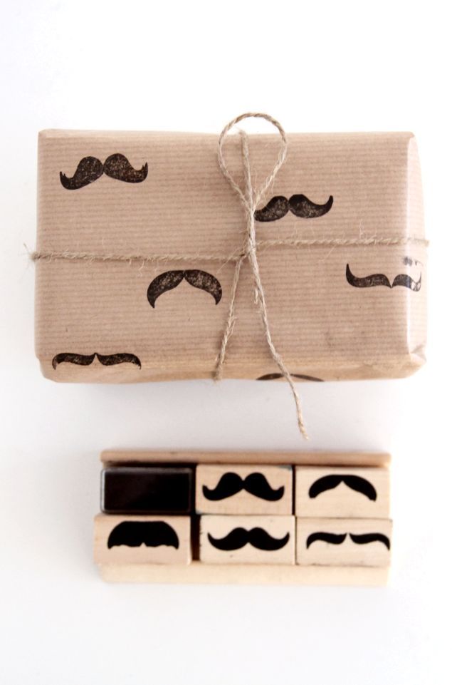 Mustache gift wrap/wrapping paper #mustache #wrapping #gift