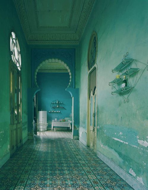 Michael Eastman, Cuba 2010 The arch and the floor tiles and the blue... obsessed.