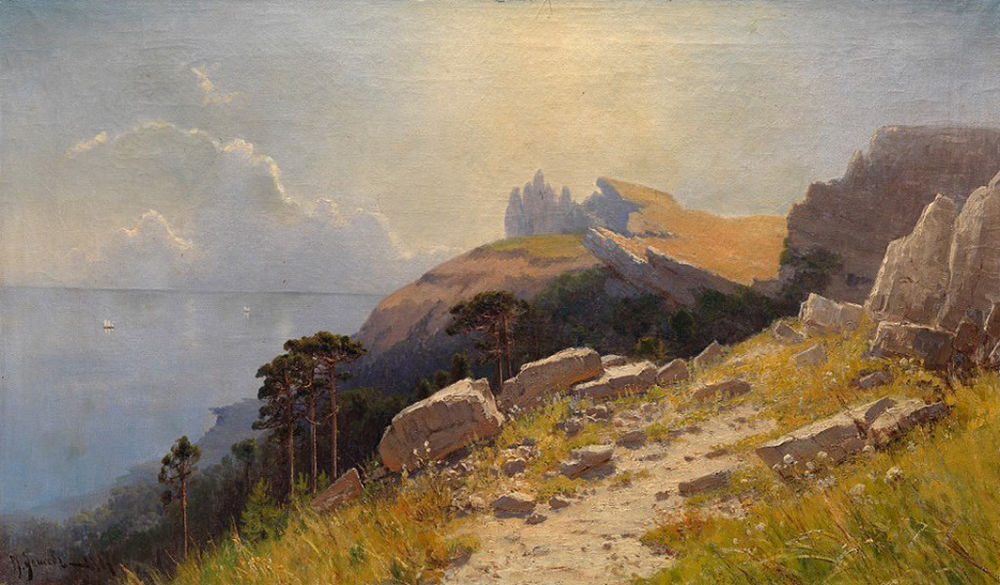 Картина в крымских горах васильев