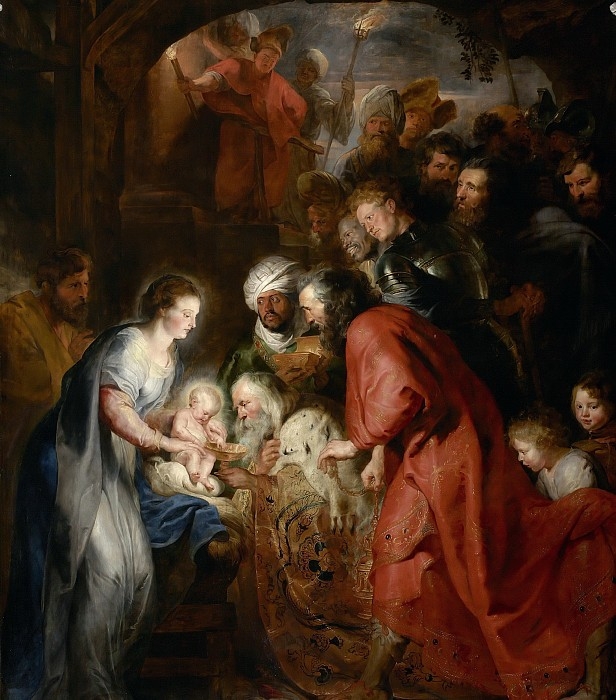 Поклонение волхвов. Питер Пауль Рубенс. Мехельн, Церковь св. Иоаннов, 1616
