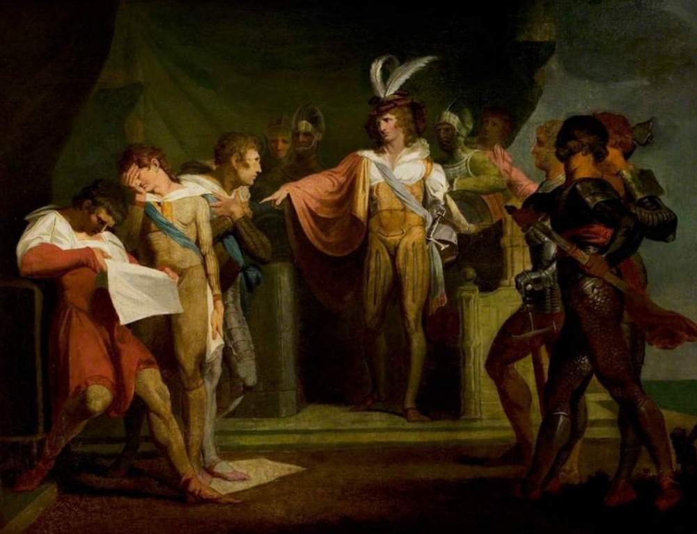 Генрих V разоблачение заговорщиков - Генриха Фюcсли (1780)