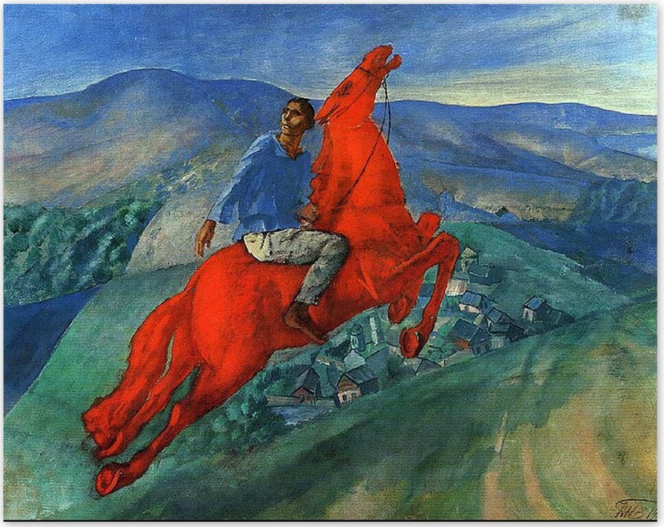 Петров-Водкин Кузьма Сергеевич - Красный всадник (1926 г. )