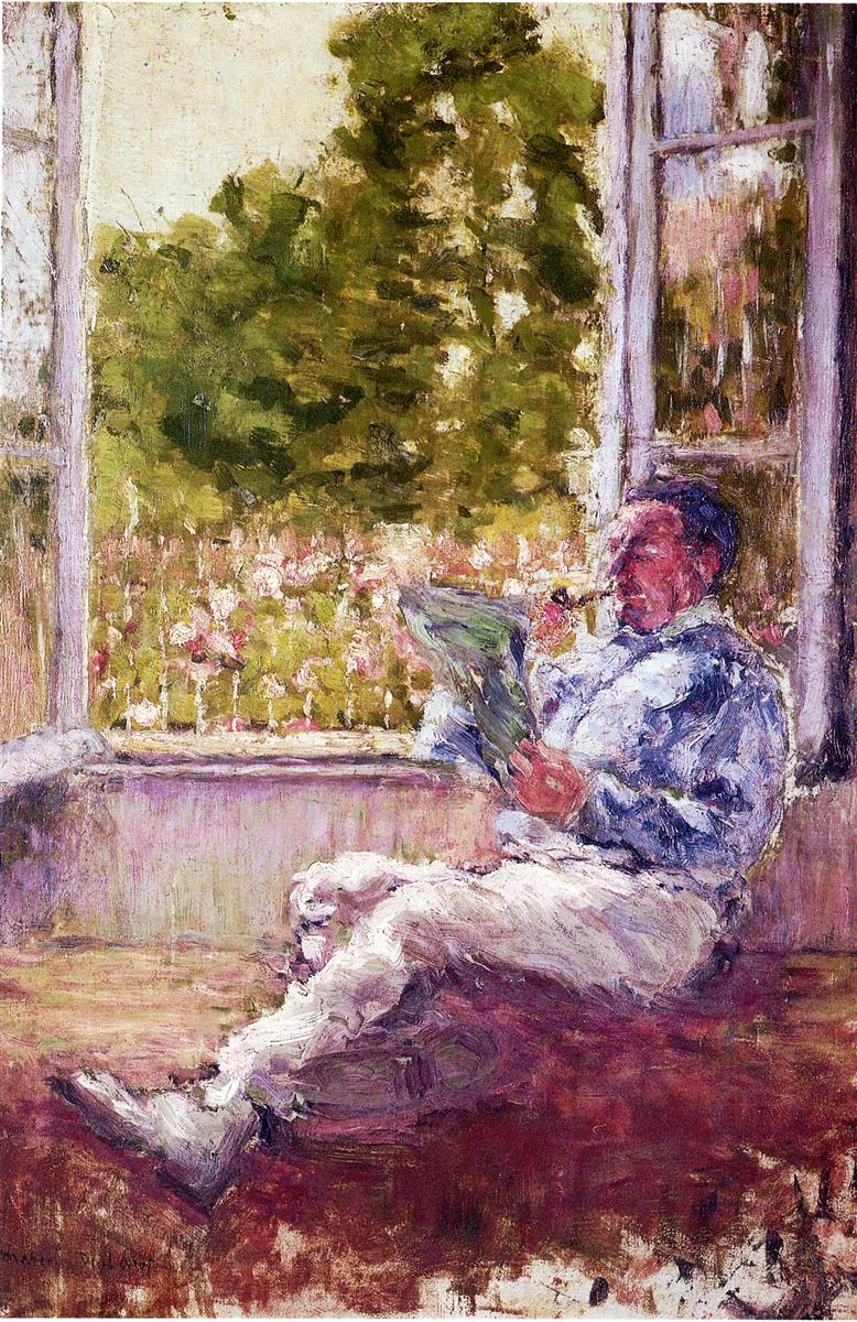 Человек сидит у окна - Марсель Дюшан (1907)