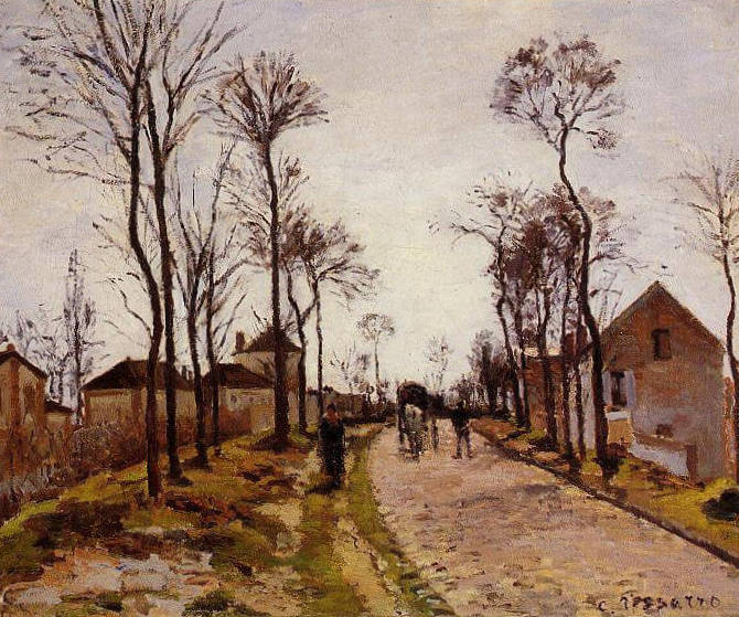 Дорога в Лувесьенне - Камиль Писсарро (1870, Музей д'Орсэ, Париж)