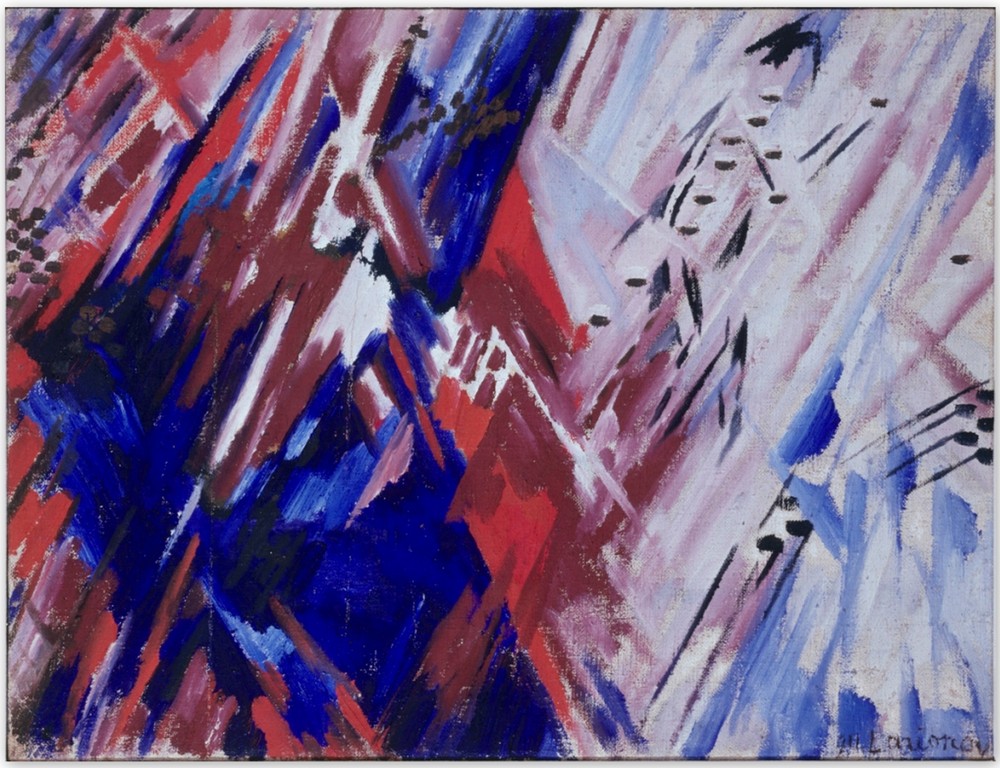 Красный и Синий лучизм (пляж) - Михаил Федорович Ларионов (1911)