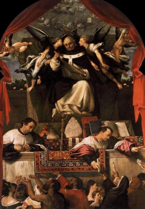 Милостыня Святого Антония - Лоренцо Лотто (1542, Санти-Джованни-Паоло )