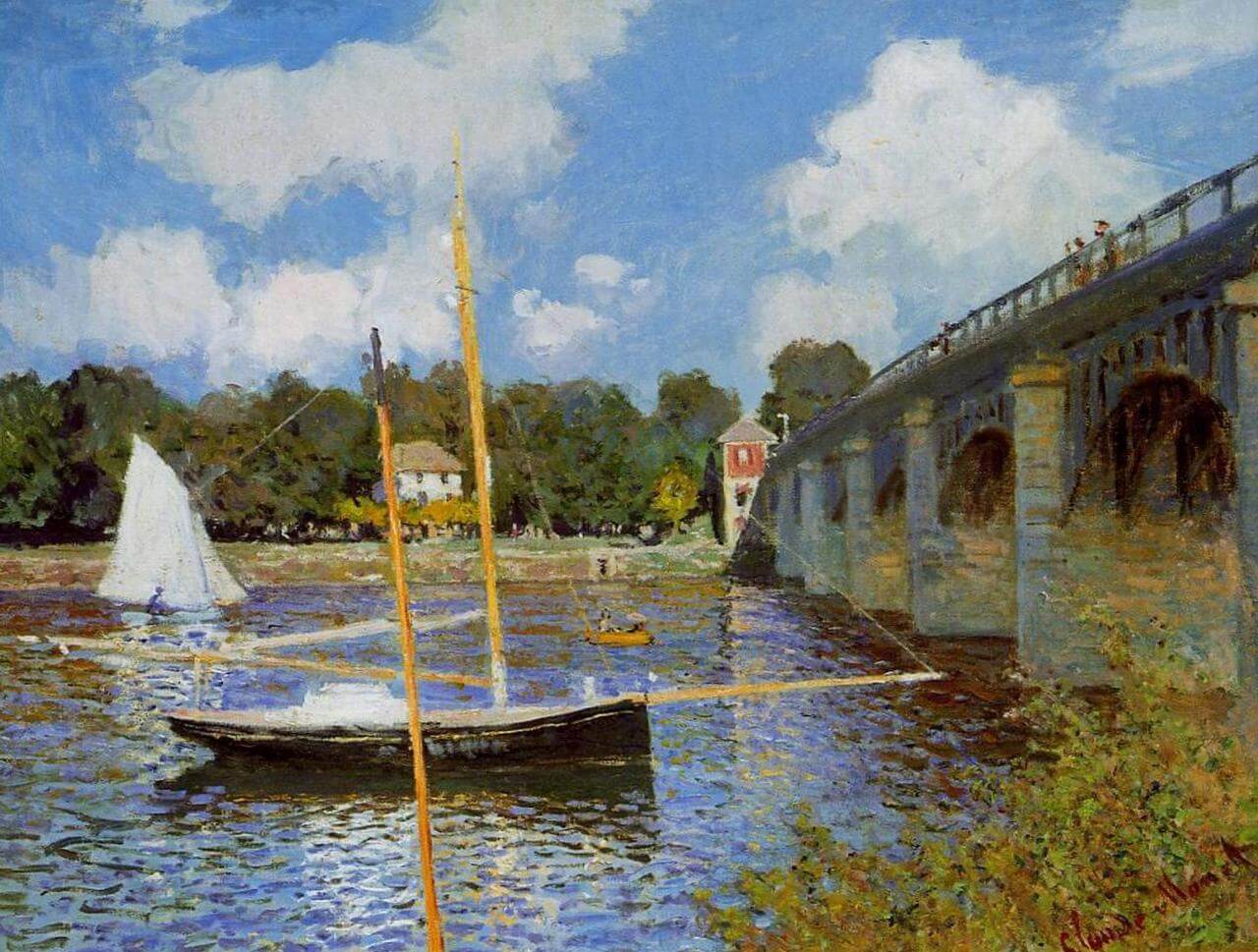 Мост в Аржантёе - Клод Моне (1874, Музей д’Орсэ, Париж)