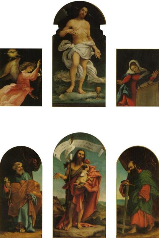 Полиптих церкви Понтераника - Лоренцо Лотто (1527)