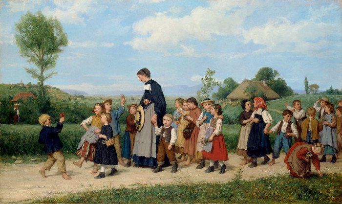 Albert Der Anker. Schulspaziergang