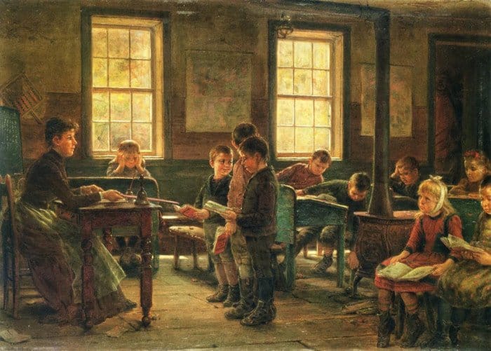 Edward Lamson Henry. A Country School. 1890 г. (1)