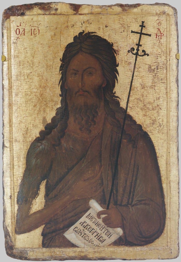 Иоанн Креститель. Византия. Афон. XIV в. Греция. Афон, монастырь Хиландар