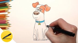 Как Нарисовать Собаку Макса (Тайная жизнь домашних животных) | Рисуем Макса поэтапно