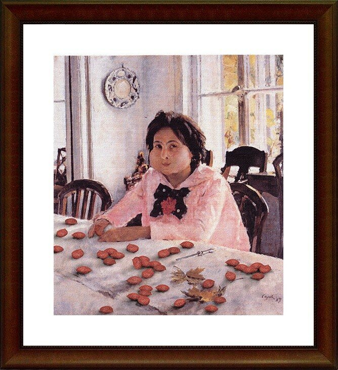 а. девушка с персиками серова. серов. а. в.