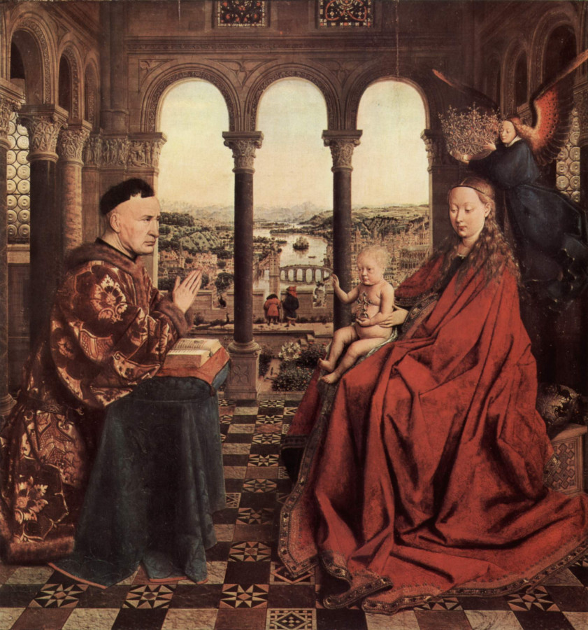 5 Jan_van_Eyck Мадонна канцлера Ролена 1435