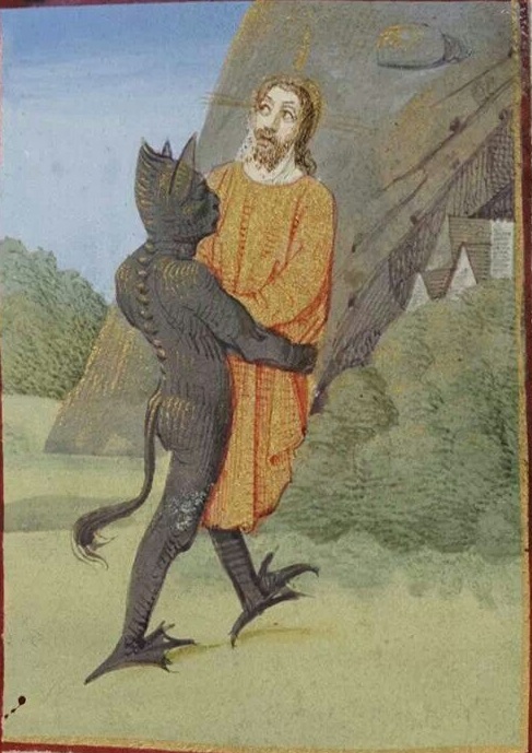 13 Искушение Христа Служебник Фуке, Франция 1470-е