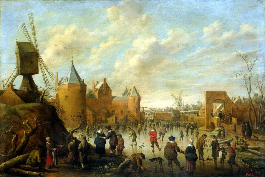 2 Йос Крнелис Дрохслот Winter in a Dutch Town , Between 1586 and 1666[1]