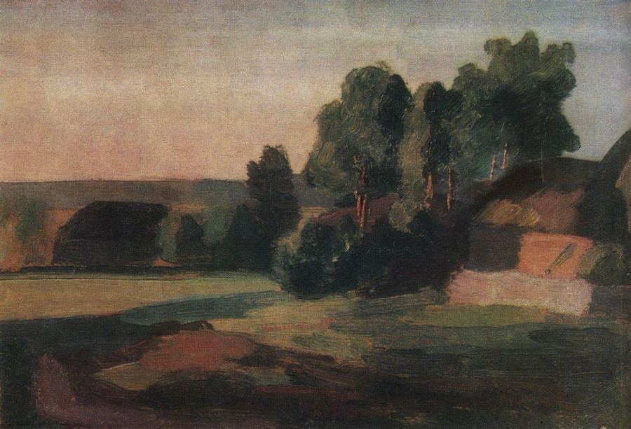 Вечернее солнце, 1921