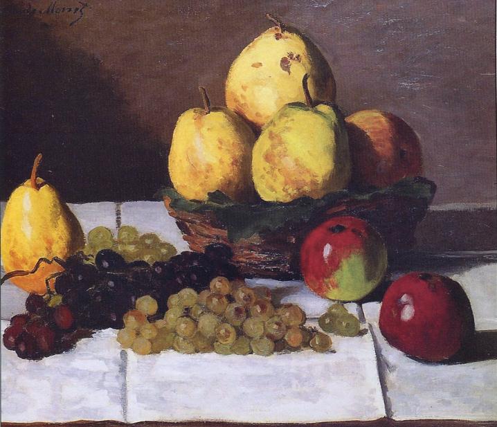 Клод Моне Натюрморт с грушами и виноградом 1867