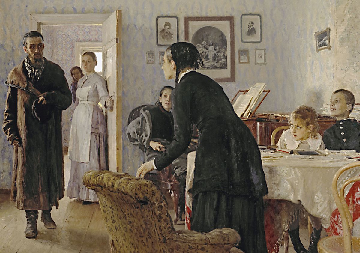 Ilya_Repin_Unexpected_visitors_fragment