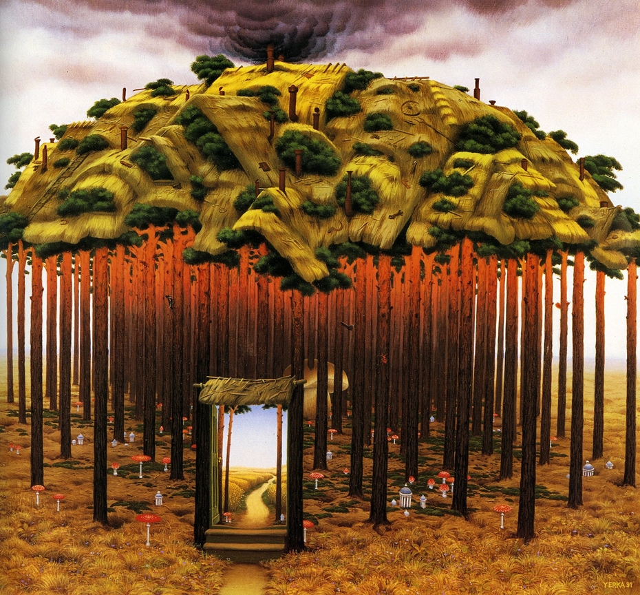 Jacek Yerka - The mushroom king