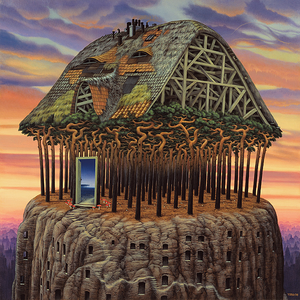 Jacek Yerka - Roof of the world